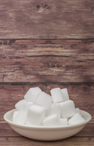Cubos de azúcar blanco
 - Foto, imagen