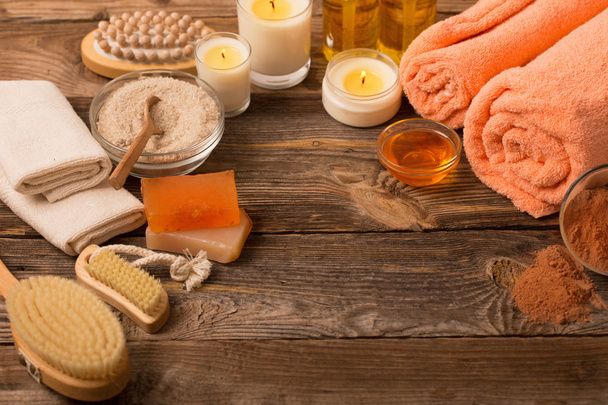 spa background with candles - Photo, image