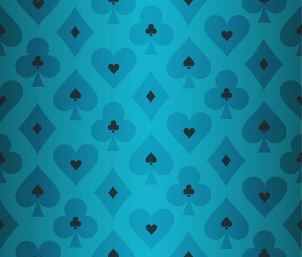einfacher türkisfarbener Pokerhintergrund mit transparenter Wirkung - Vektor, Bild