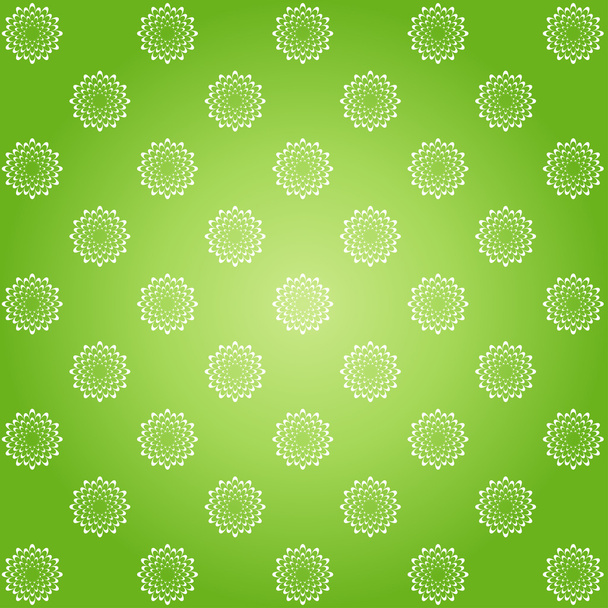 Floral background in green - Vector, Imagen