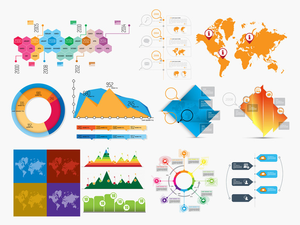εικονογράφηση infographics επιχειρήσεων - Διάνυσμα, εικόνα