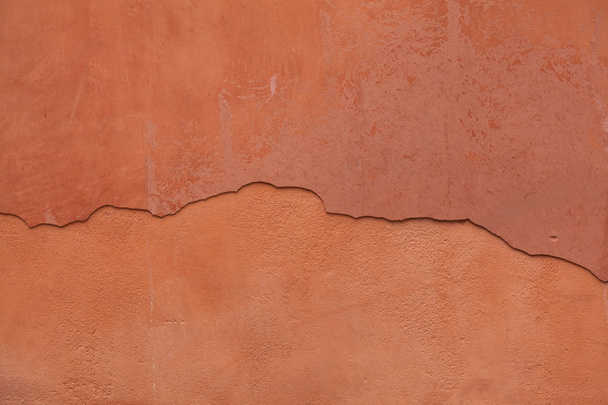 Old terracotta painted wall - Foto, immagini