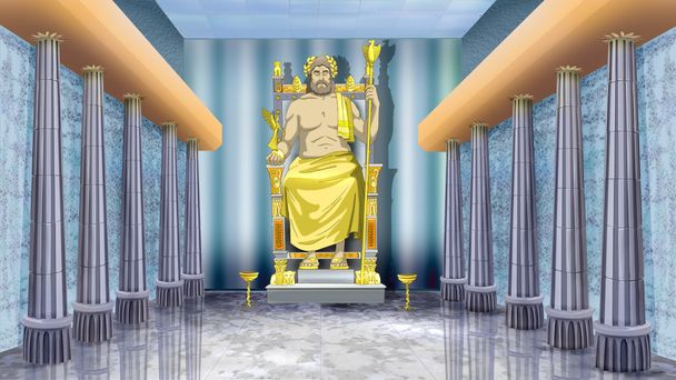 posąg Zeusa w Olimpii - Zdjęcie, obraz