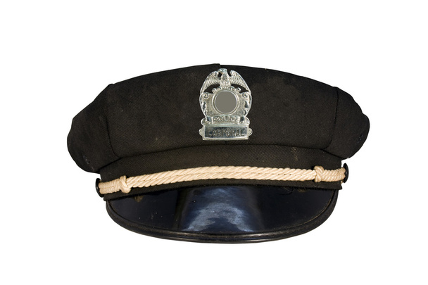 Vintage motorcycle police hat - 写真・画像