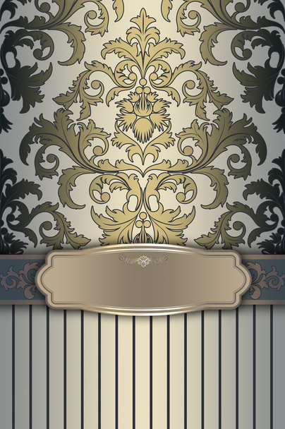 Decorative background with frame and border. - Foto, Imagen