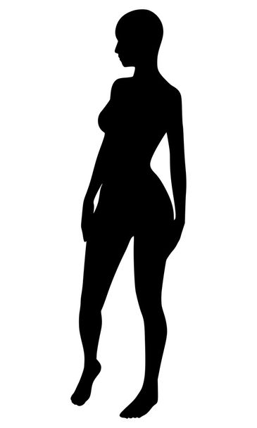 Сексуальная женщина-силуэт. EPS 10
 - Вектор,изображение
