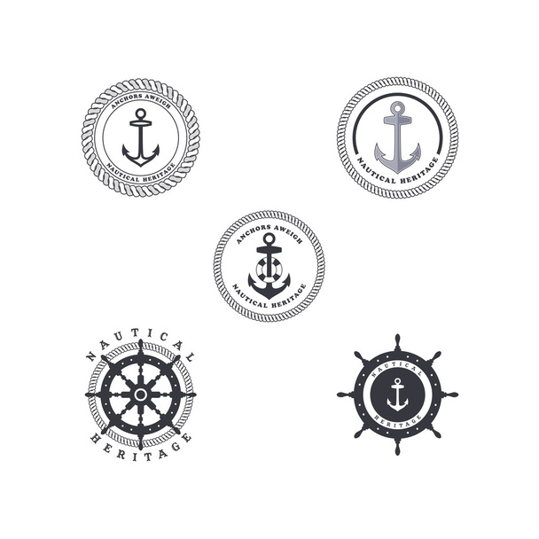 θέμα ναυτικό σύμβολο - Διάνυσμα, εικόνα