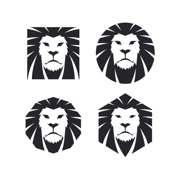 Modelo de logotipo de cabeça de leão - Vetor, Imagem