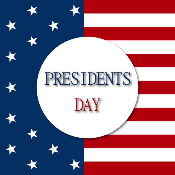 voorzitters dag achtergrond, Verenigde Staten vlag - Vector, afbeelding
