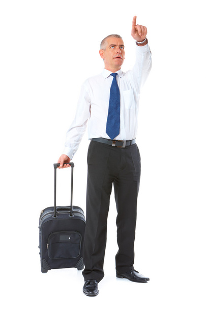 Retrato del hombre de negocios con equipaje
 - Foto, Imagen