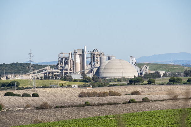 Εργοστάσιο τσιμέντου, περιβαλλοντικών επιπτώσεων, Jerez de la Frontera, ΣΠΑΕΙ - Φωτογραφία, εικόνα