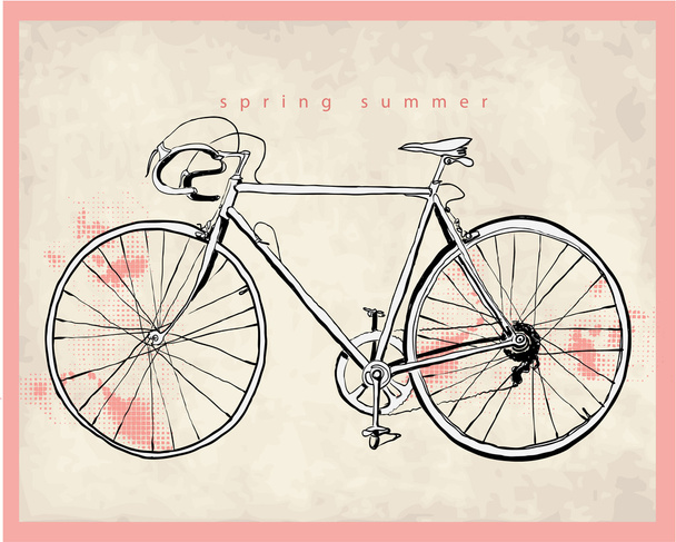 bicicleta retro vintage
 - Vector, Imagen