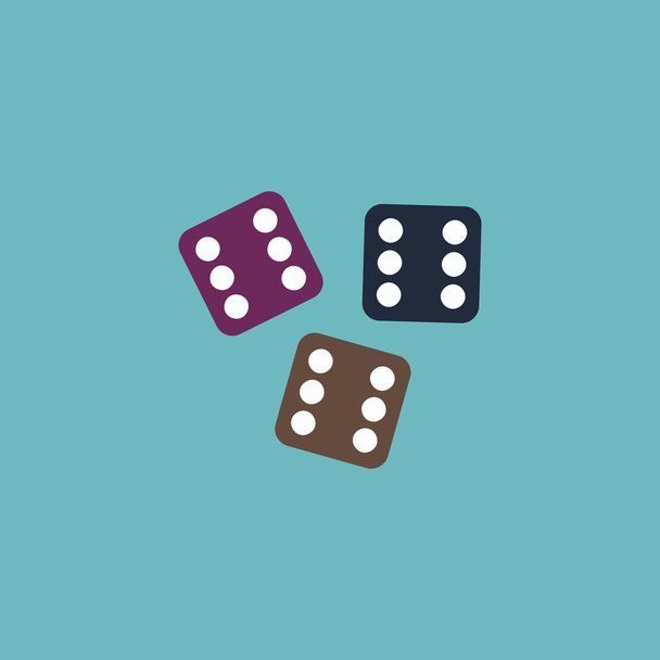 Lucky dices casino gambling game jackpot - Vector, Imagen