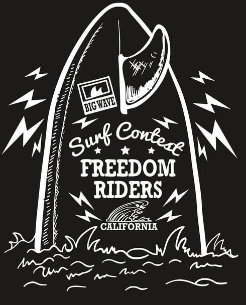 Freedom Riders California imprimir
 - Vector, imagen