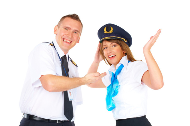 Happy flight crew - Φωτογραφία, εικόνα