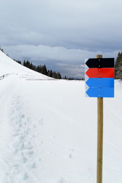 Different ski slopes - Photo, Image