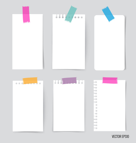 Collection of various papers for messages - Vector, Image