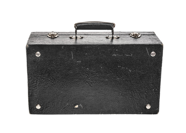 Old black suitcase. - Фото, зображення