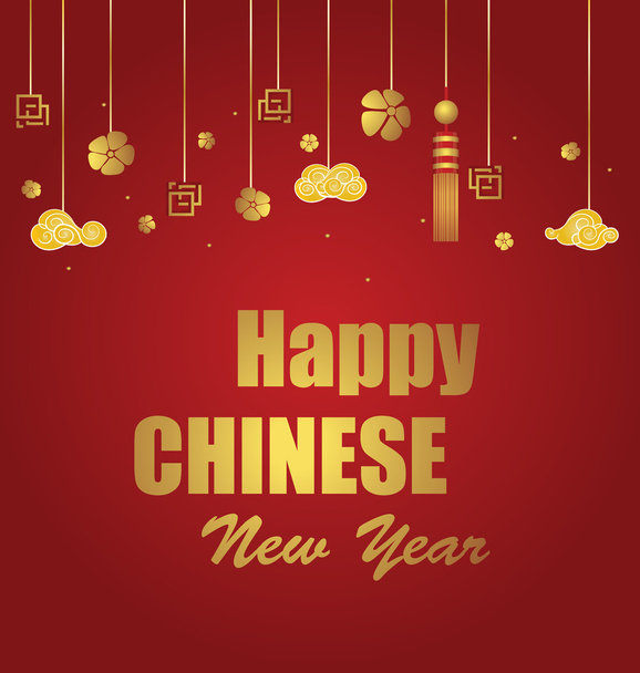 Chinese New Year design - Vector, Image