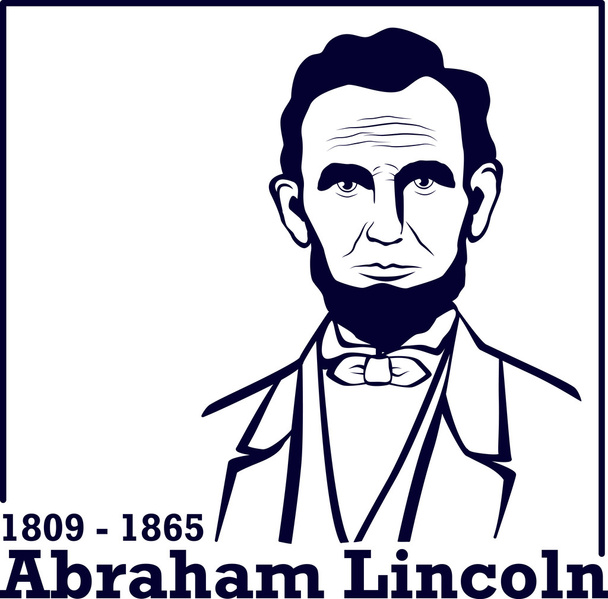 silhueta Abraham Lincoln
 - Vetor, Imagem