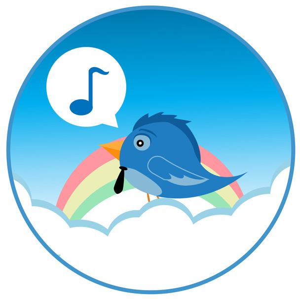 Bird song - Вектор,изображение