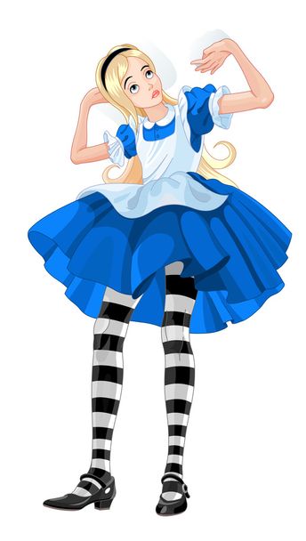 Illustration of Alice from Wonderland - Vecteur, image