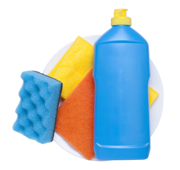 cleaning supplies for dishes - Photo, Image