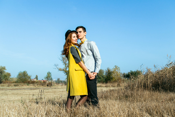 Young couple in love outdoor - Photo, image