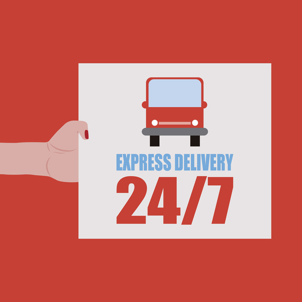 Isolated Delivery Label - Vector, Imagen