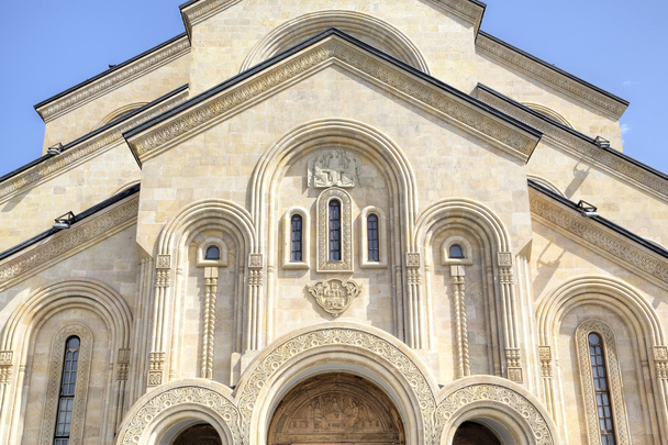 Καθεδρικός Ναός της Αγίας Τριάδος (Tsminda Sameba). Τιφλίδα, γεωργία - Φωτογραφία, εικόνα