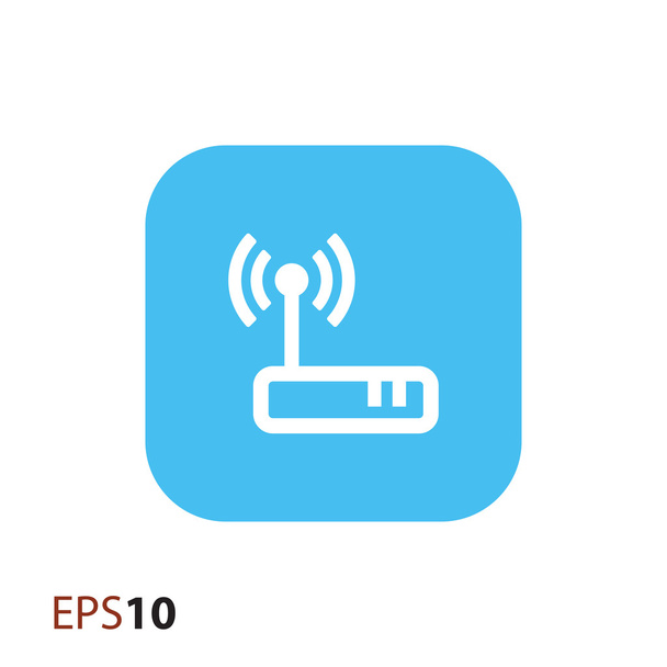 Wireless modem icon for web and mobile - Wektor, obraz
