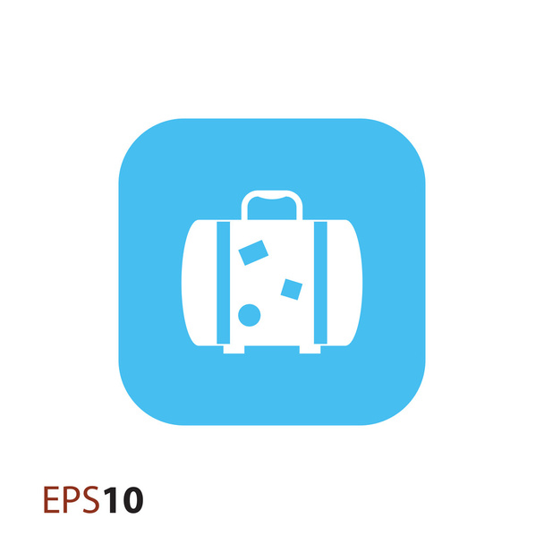 Travel suitcase icon for web and mobile - Vetor, Imagem