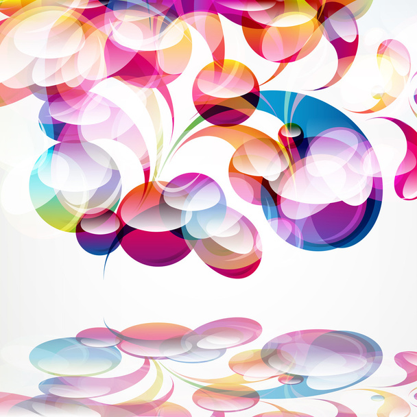 Abstract colorful arc-drop background. - Vector, afbeelding