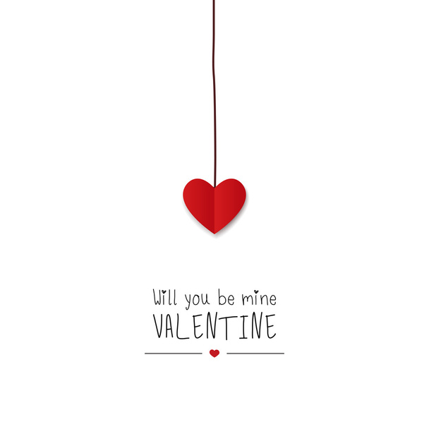 Valentine's day greeting card. - Vetor, Imagem