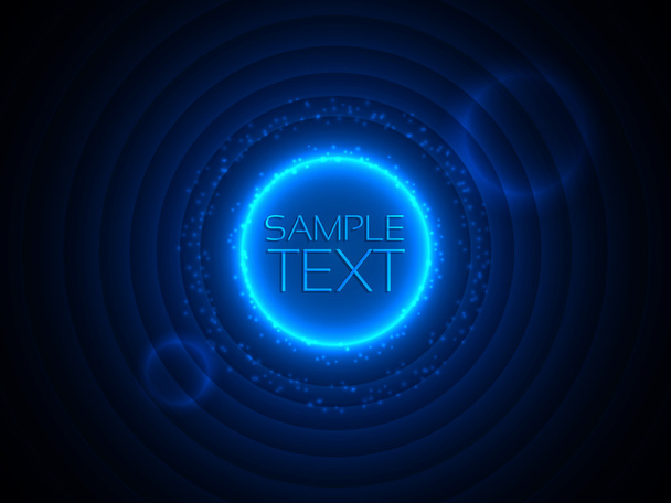 Blue Circles Abstract Background - Vector, Image