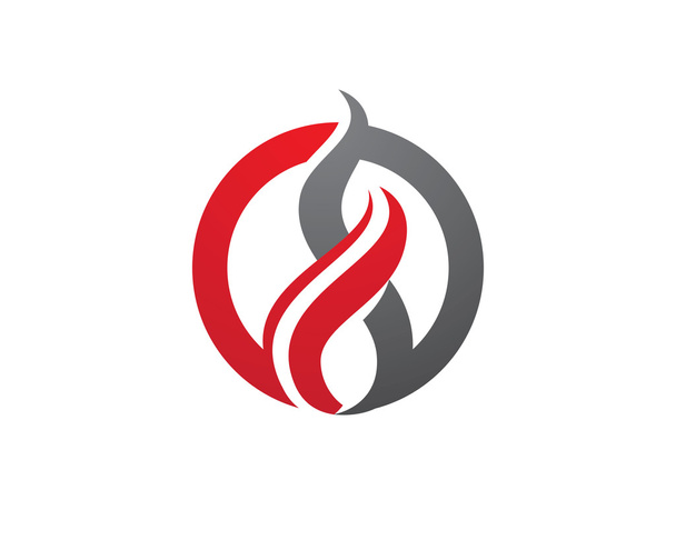 火の炎のロゴ - ベクター画像