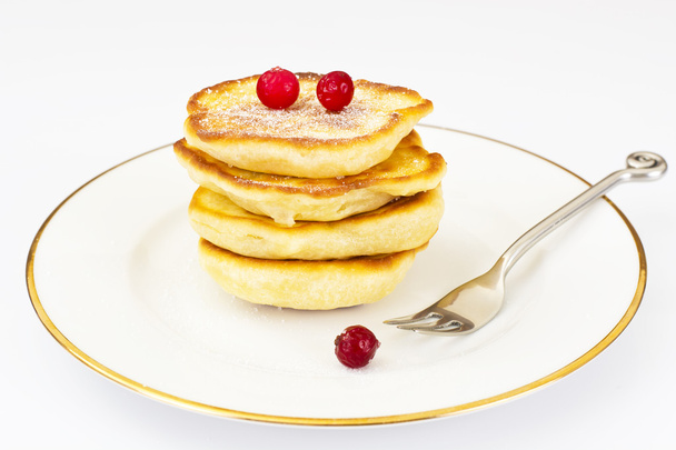 leckere Pfannkuchen mit Preiselbeeren - Foto, Bild