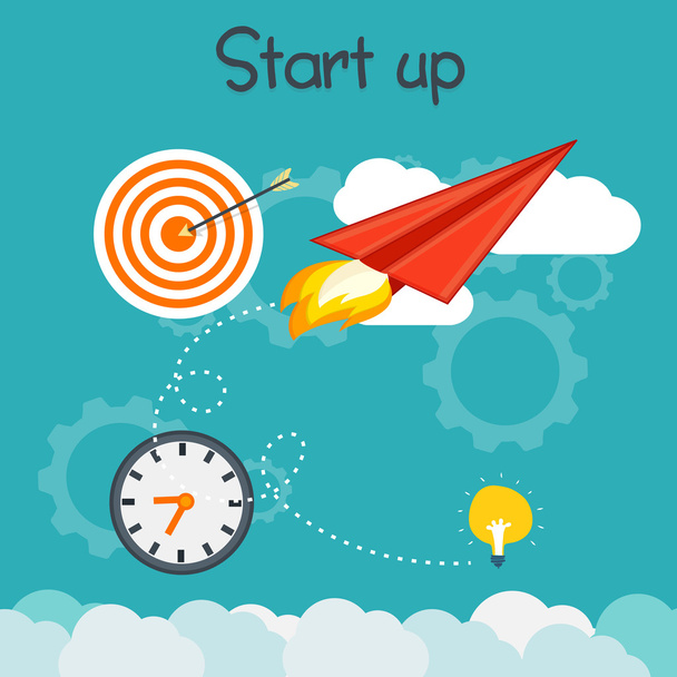 Elementos infográficos para Business Start Up
. - Vetor, Imagem
