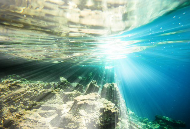 a background underwater - Foto, imagen