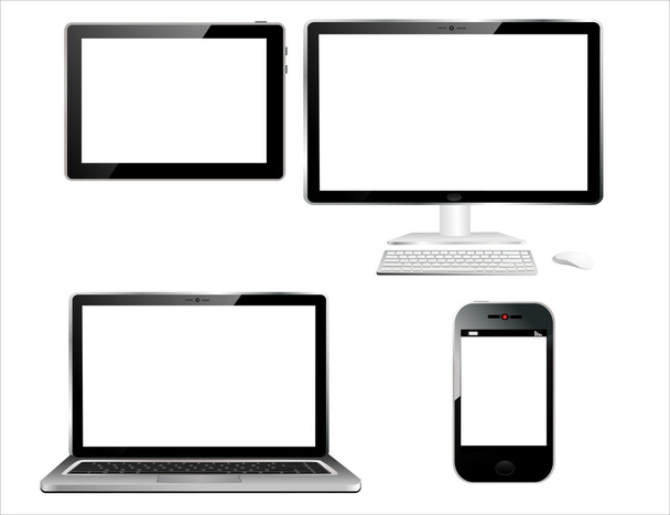 Set van verschillende digitale gadgets - Vector, afbeelding