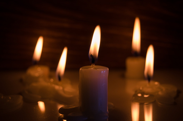 Warm candle light - Foto, imagen