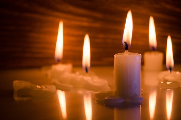 Warm candle light - Foto, Imagen