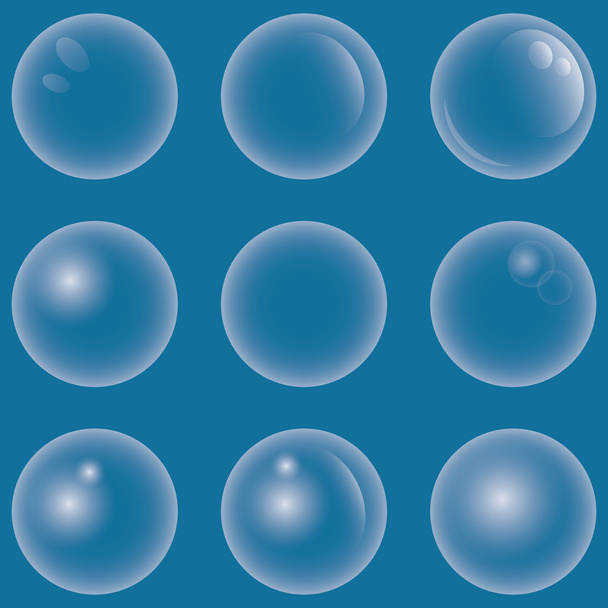 Ilustrace vektorové grafické sady Soapbubble - Vektor, obrázek