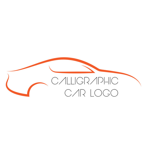 Kalligrafinen auton logo
 - Vektori, kuva