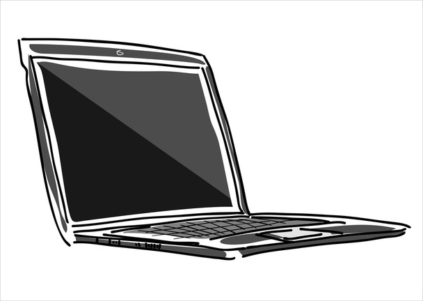 laptopa streszczenie tło - Wektor, obraz