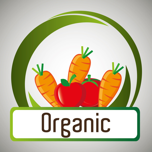 Organic food graphic - Vector, Image