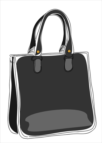 abstract black bag - Vector, Image