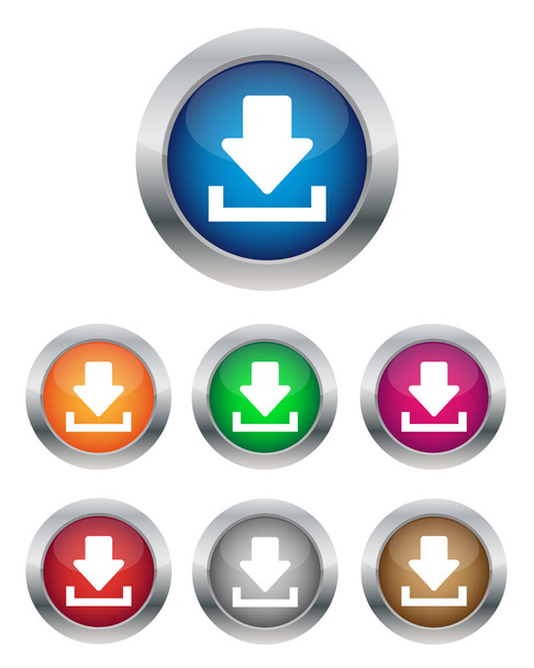 Download buttons - Vector, Image
