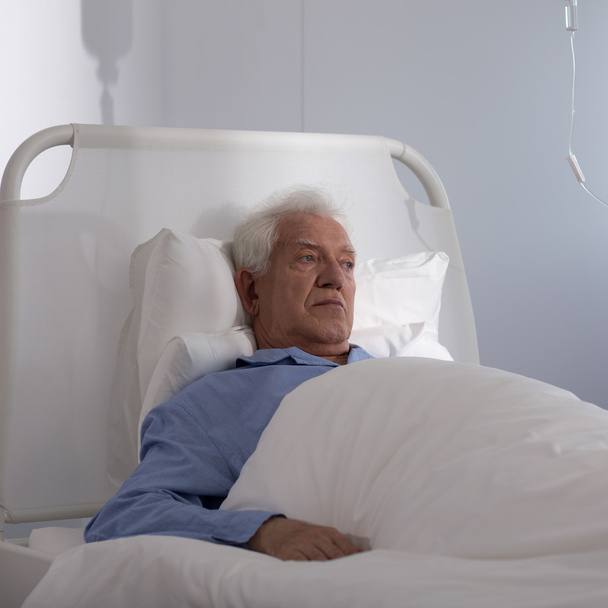 Elder man in hospital - Zdjęcie, obraz