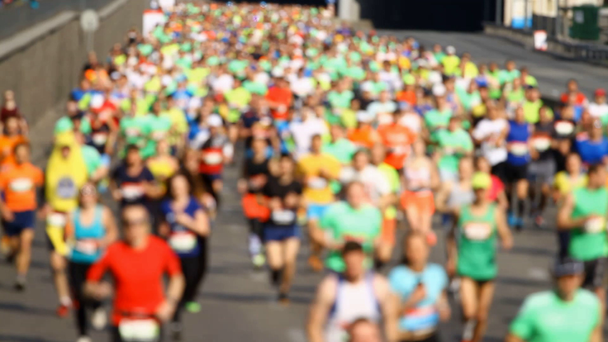 Maraton insanlar koşucu - Video, Çekim